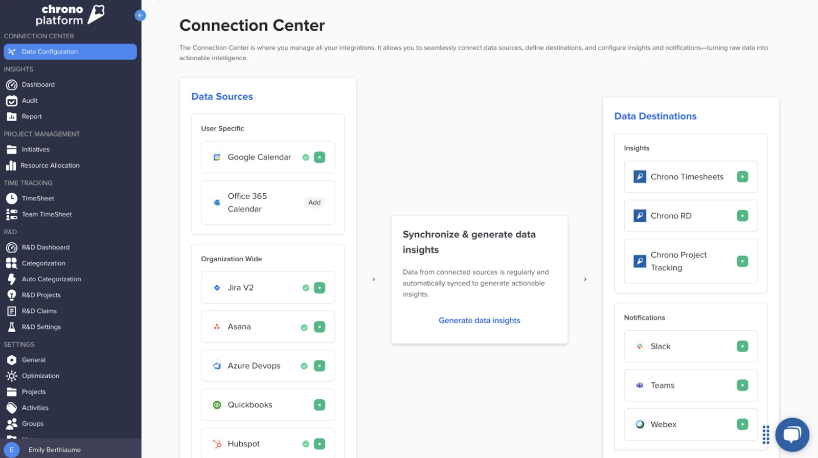 Chrono categorization engine